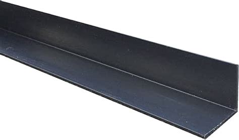 Black 12 Metre Upvc Plastic Rigid Angle 50mm X 50mm Trim Lengths 90