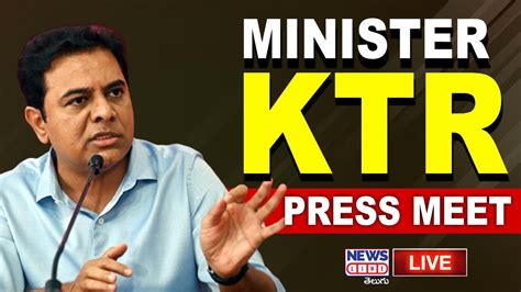 Ktr Live Brs Party Working President Ktr Press Meet At Telangana Bhavan News Line Telugu