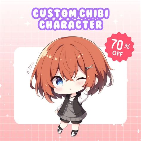 Custom Chibi Character Icon Chibi Full Body Chibi Anime Chibi Cute