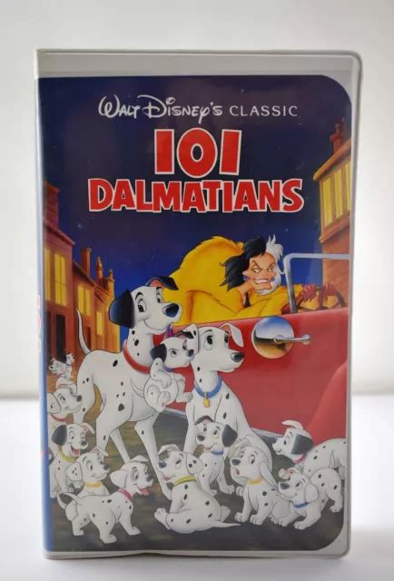 BANDE VHS FILM Walt Disney S Classic 101 Dalmations Diamant Noir Les