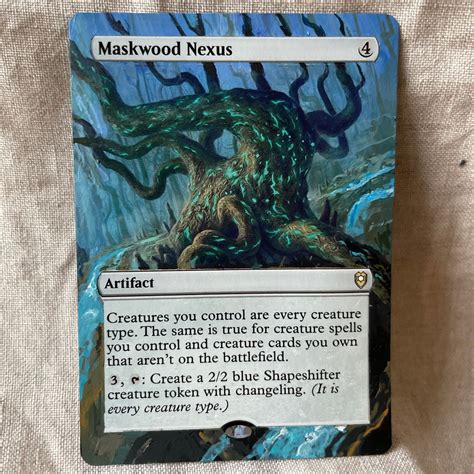 Mtg Altered Art Card Maskwood Nexus Etsy