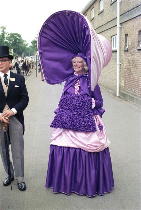 Royal Ascot Mrs Gertrude Shilling Wears A Giant Size Hat She Has