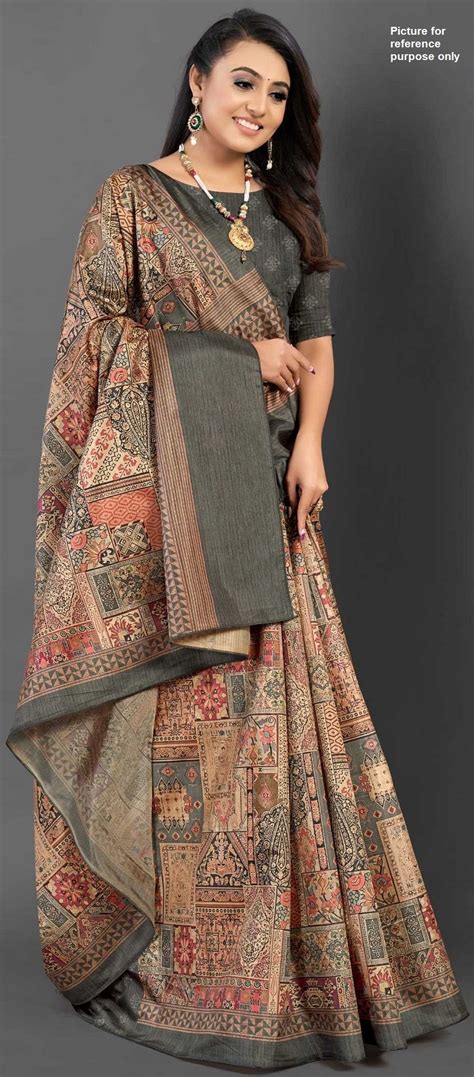 Printed Cotton Silk Saree App Simply Sarees Melbourne