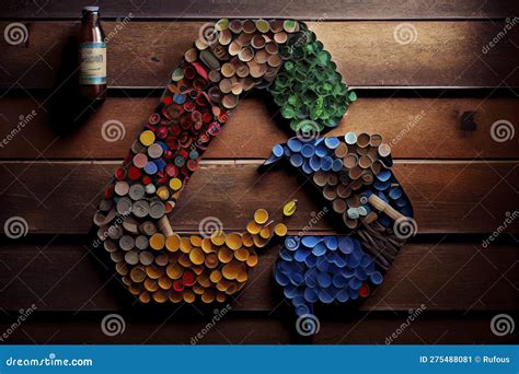 Green Recycle Icon Eco Papercut Nature Concept Stock Image Image Of