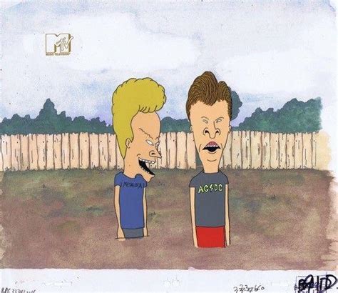 Beavis And Butthead Original Production Cel Cell Mtv Coa Mike Judge