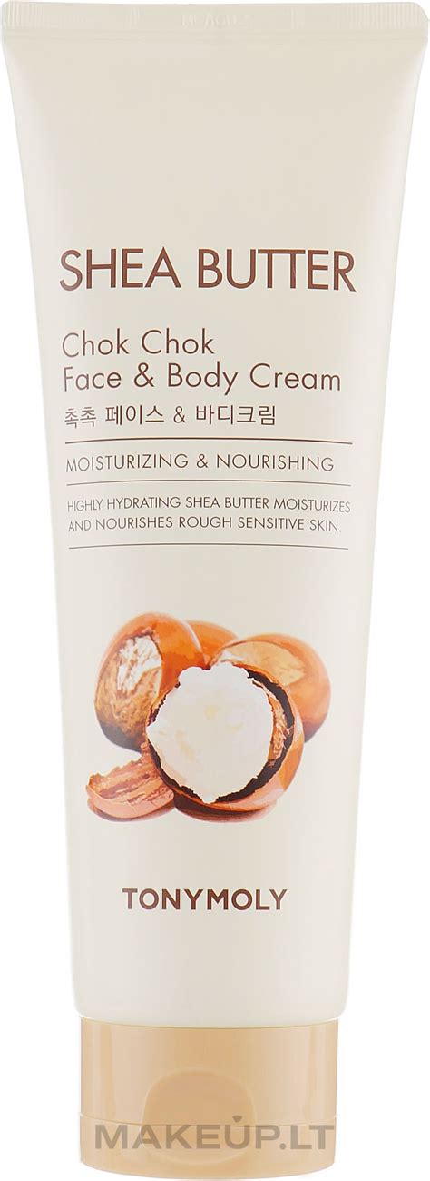 Tony Moly Shea Butter Chok Chok Face Body Cream Maitinamasis Veido