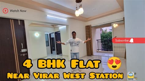 Near Virar Station 4 BHK Flat Ready To Move OC Received 4bhk