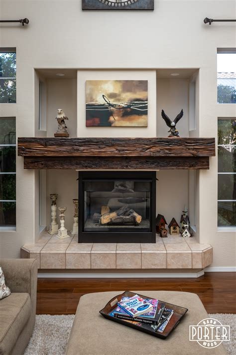 Niche Depth Mushroom Wood Mantel Porter Barn Wood