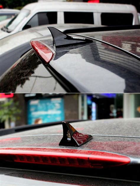 Pc Multicolor Solar Powered Anti Rear End Car Antenna With Flashing