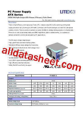 PS 8501 2 Datasheet PDF Lite On Technology Corporation