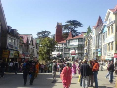 Most Beautiful Images In The Mall Road Shimla India