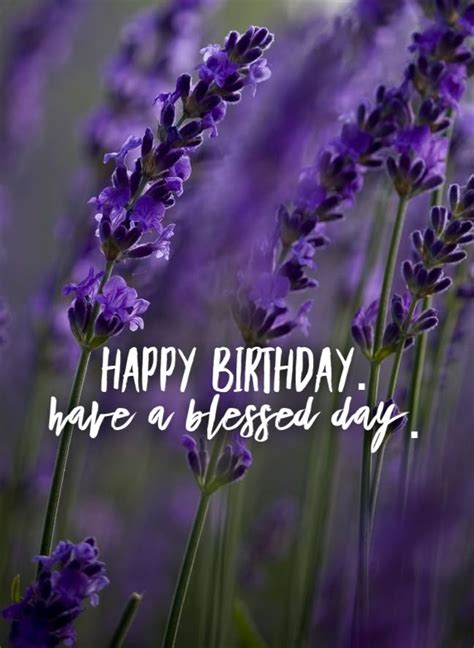 Happy Birthday Purple Flowers