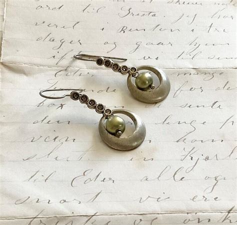 Vintage Monet Brutalist Dangle Drop Earrings Vintage Gem