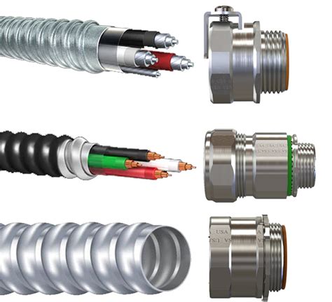 Fmc Flexible Conduit Fittings Flex Ac Mc Pvc Jacketed Armored Cable