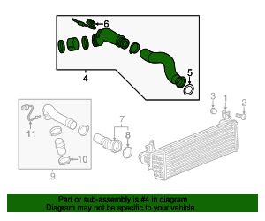 84084529 Intercooler Outlet Air Hose 2016 2020 GM Gateway Buick GMC