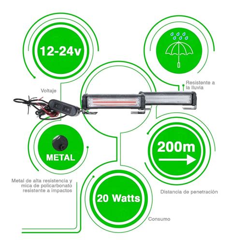 Estrobos Torreta Codigos Leds Policia 20w Control F1 Envío gratis