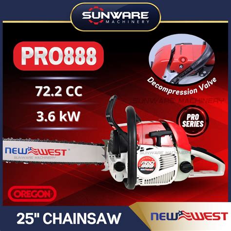 New West Pro Chainsaw Mesin Nebang Mesin Belah Kayu With Bar