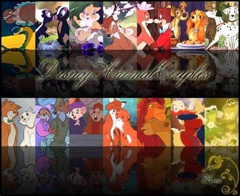 Disney Animal couples collage - Disney Photo (19268165) - Fanpop