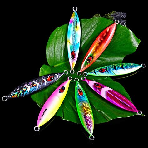 160g 200g Slow Pitch Jigging Lure Metal Jig Bait Lead Fish Spoons Hard