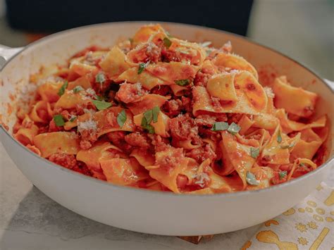 Pappardelle Pasta With Seafood Sauce Recipe A Spicy Off