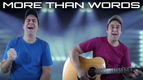 More Than Words Extreme Cover De Boné Acoustic Guitar Youtube