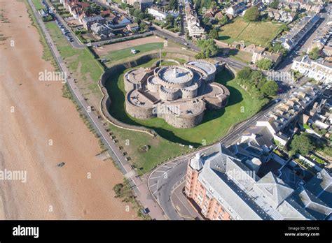 Aerial View Of Deal Castle On The Kent Coast Stock Photo Alamy