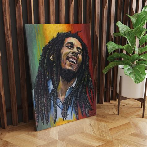 Bob Marley Canvas Painting Bob Marley Pop Art Wall Art Wall Decor