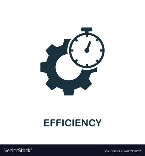 Efficiency icon symbol creative sign from Vector Image