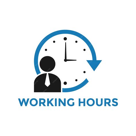 Premium Vector | Working hours icon design template vector isolated