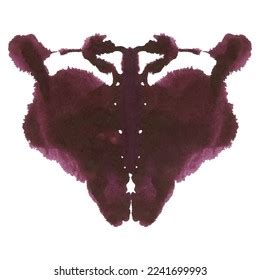 Rorschach Inkblot Test Isolated On White Stock Vector Royalty Free