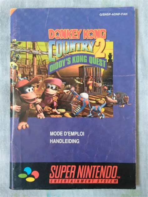 Notice Snes Original Donkey Kong Country Super Nintendo Fah