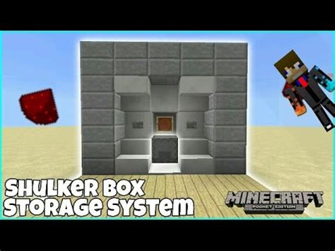 Mcpe Redstone Tutorial Cyclic Shulker Box Storage System Super