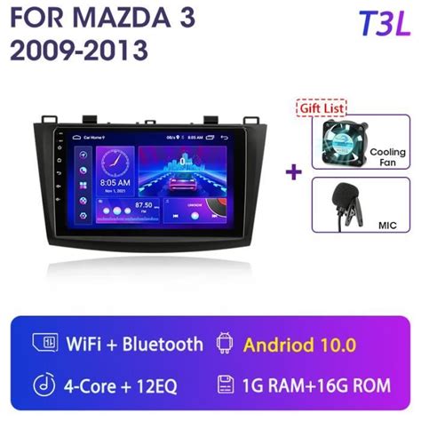 T L Mic Fs Din Android Pour Mazda Autoradio Lecteur