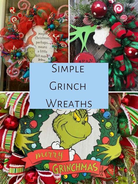 31 Grinch Wreath Ideas To Make And Buy Pink Pop Design