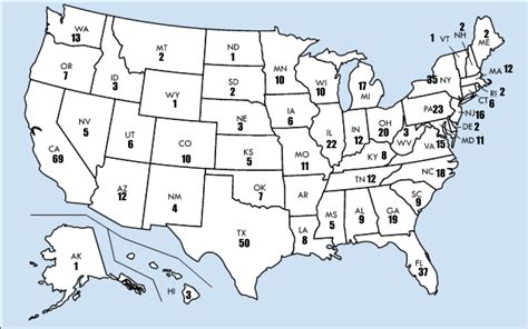 The Number Of U S House Of Representative Seats Per State If Seats