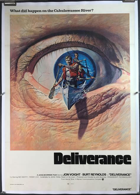 DELIVERENCE, Original and Rare Burt Reynolds Movie Poster - Original ...