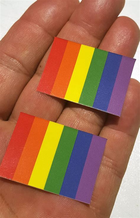 Lgbt Gay Pride Rainbow Flag Car Tag Vinyl Decal Or Magnet Etsy