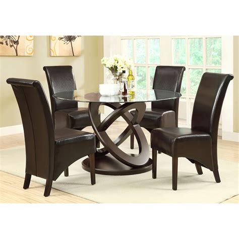 Monarch Specialties Solid Wood Brown Parson Armless Dining Chair With