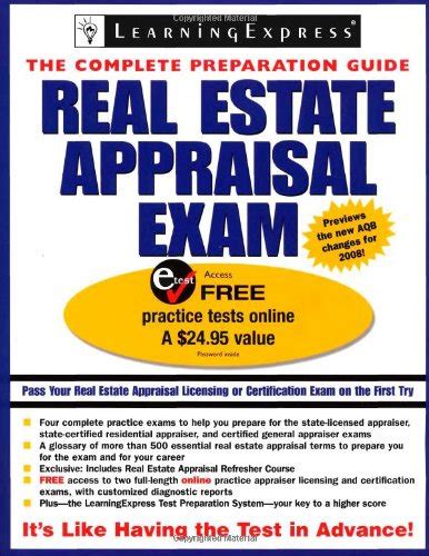 Real Estate Appraisal Exam Real Estate Exam Prep And Career Guides