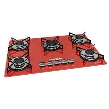 Cooktop Bocas Ultra R Pido Glp Chamalux Bivolt Cooktop Bocas