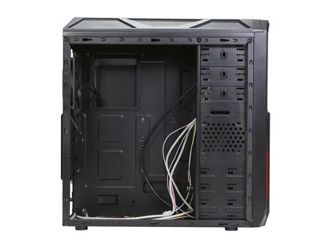 Rosewill Black Gaming Atx Mid Tower Computer Case Top Mounted Usb 3