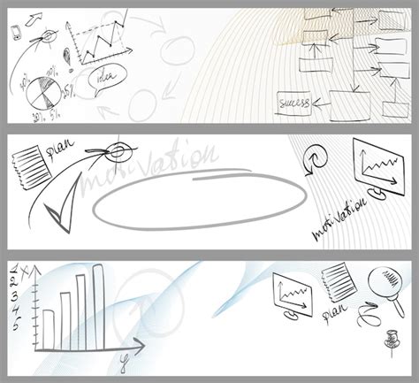 Ensemble De Diagrammes Et D Organigrammes D Affaires De Croquis