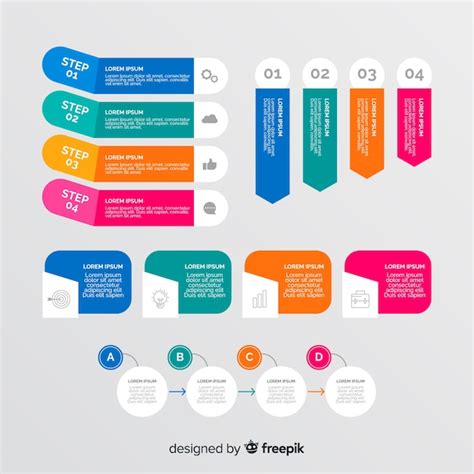 Colecci N De Elementos De Infograf A De Dise O Plano Vector Gratis