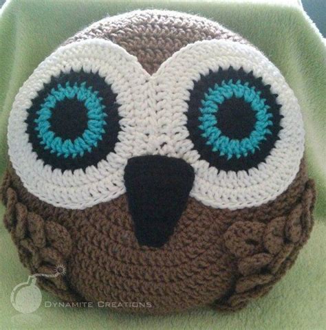 Owl Pillow PDF Pattern Only Owl Pillow Pattern Crochet Pillow