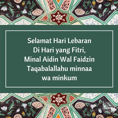 Ucapan Selamat Idul Fitri Penuh Makna Dengan Gambar Canva