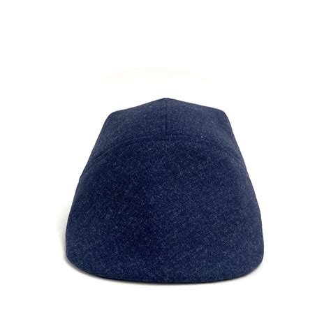 Lightweight Lambswool Flat Cap Selby In Navy — Karen Henriksen