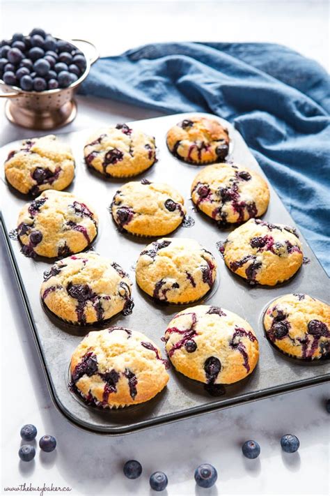 Best Ever Blueberry Muffins Easy Muffin Recipe The Busy Baker