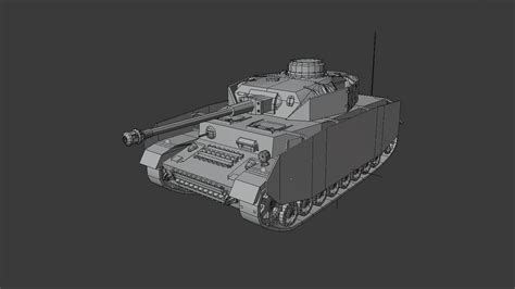 D Model Pzkpfw Iv Ausf H Vr Ar Low Poly Cgtrader