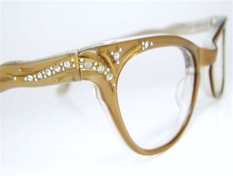 Vintage Horn Rim Cat Eyeglasses See And Say Shimmer Lights Cool Style