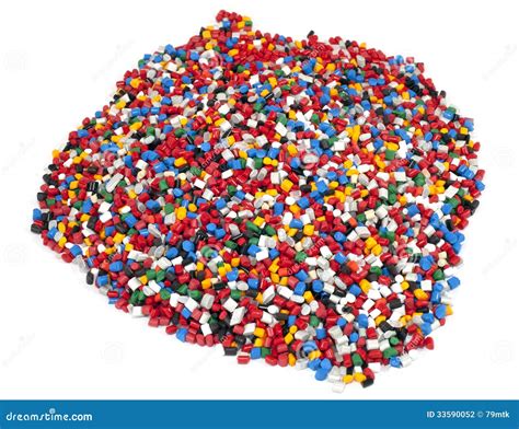 Colorful Plastic Polymer Granules Stock Photography Image